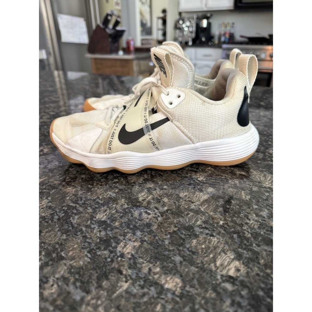 Nike React Hyperset White Black Gum Women's Sz 7.5 Volleyball Shoes CI2956-100